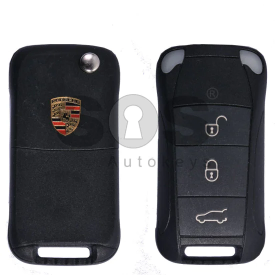 OEM Flip Key for Porsche Cayenne Buttons3 / Frequency433MHz